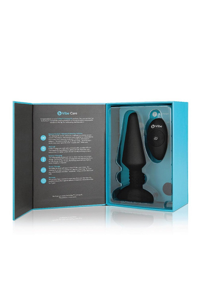 Korek Analny Symulator Rimmingu B-Vibe Rimming Plug Xl Black b-Vibe