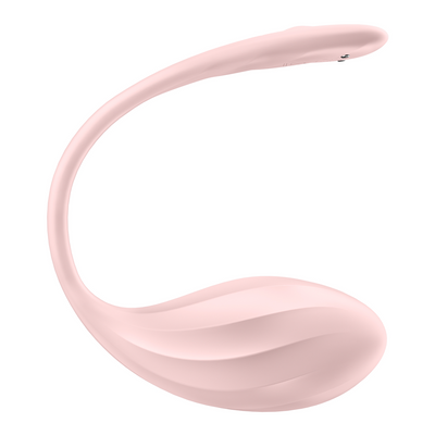 Вібруюче Яєчко Ribbed Petal Connect App Rose Satisfyer