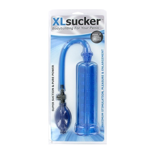 Pompka Do Powiększania Penisa Penis Pump Blue XLsucker