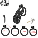 Пас цноти Guardian Chastity Cage Black Size 4 CELLMATE