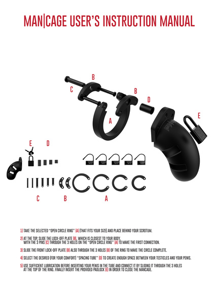 М’який Силіконовий Пояс Цнотливості Chastity Model 20 Silicone Cock Cage Black ManCage