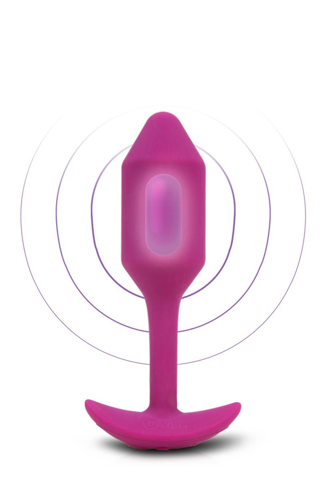 B-VIBE VIBRATING SNUG PLUG 2 ROSE