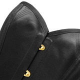 Чорний корсет, що закриває груди Upko Black Overbust Corset M UPKO