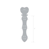 Dildo z zakończeniem w kształcie serca Glas Sweetheart Glass Dildo