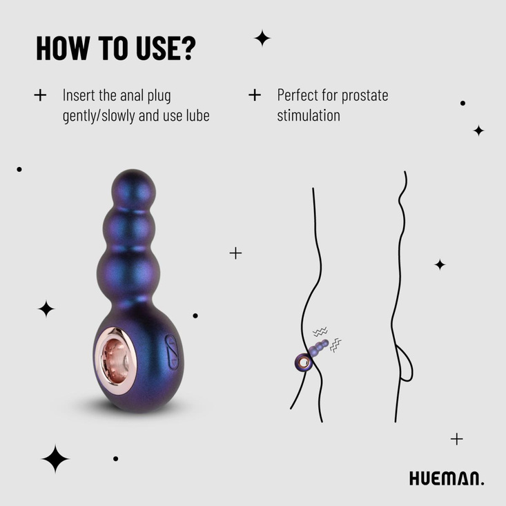 Hueman Outer Space Vibrating Anal Plug