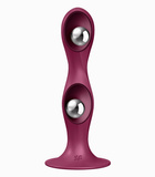Dildo z wewnętrznymi kulkami Double Ball-R red Satisfyer