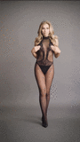 Bodystocking Fishnet And Lace Black Os Le Désir