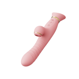 Вібратор Багатофункціональний Rose Thruster Strawberry Pink Zalo