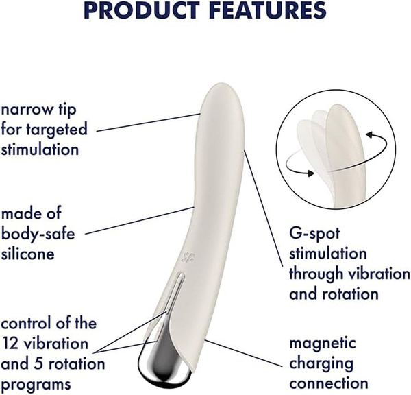 Wibrator do punktu G Spinning Vibe 1 Beige Satisfyer