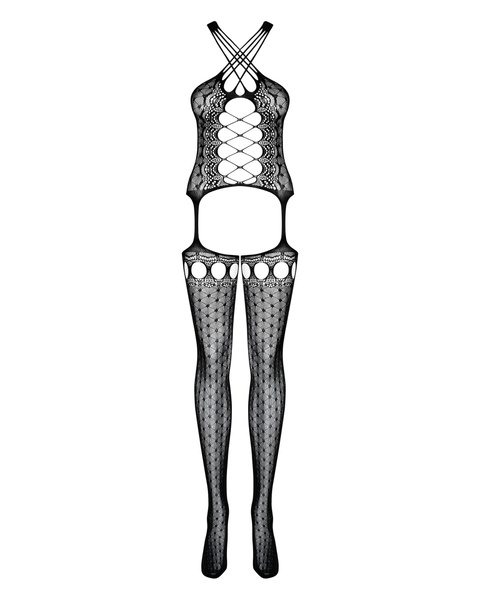 G313 Bodystocking Czarne S/M/L Obsessive