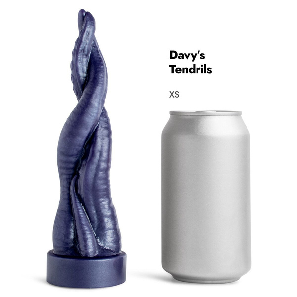 Dildo Davy's Tendrils Soft Metallic Purple Vac XS Mr Hankeys 