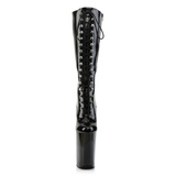 Kozaki na platformie Infinity-2020 Black Pat / Black 8 (38,5) Pleaser