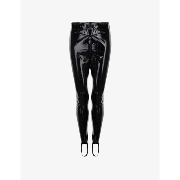 Leggins with a zipper made of lack Black S HellRider