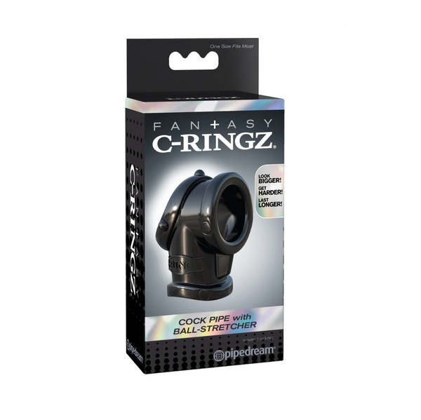 Кільце Fantasy C-Ringz Cock Pipe With Ball-Stretcher Pipedream