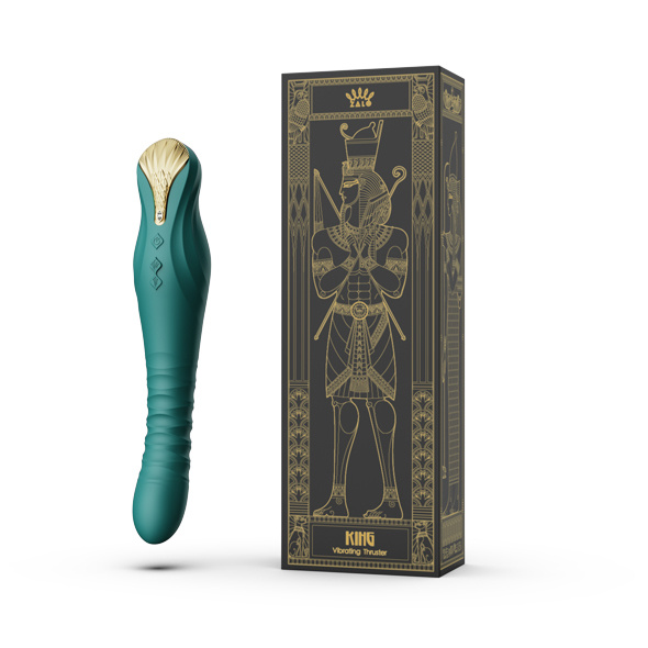 Wibrator Zalo King Vibrating Thruster Turquoise Green