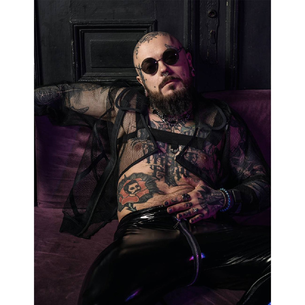 Legginsy z zamkiem z lacku czarne S HellRider