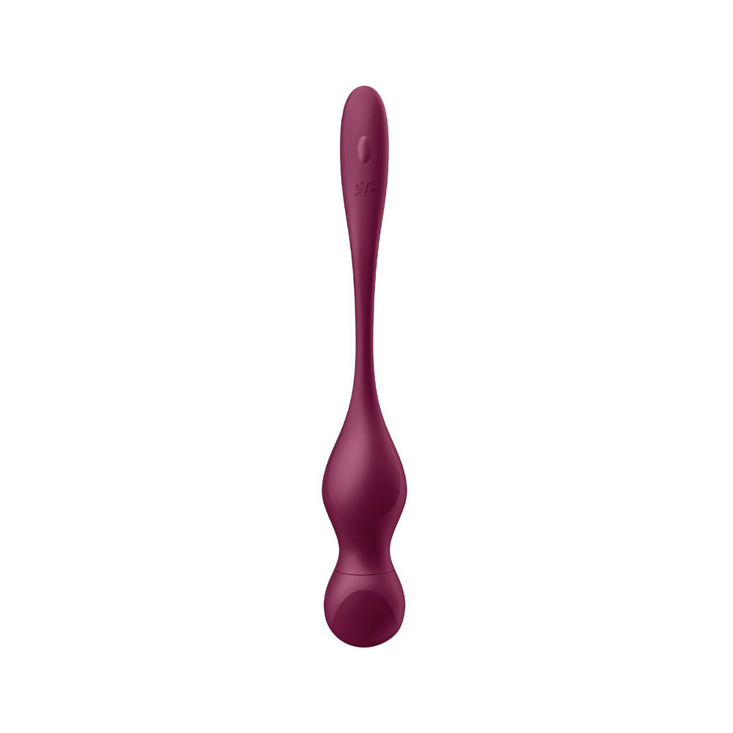 Satisfyer wibrujące kulki Love Birds Vary Connect App wine red