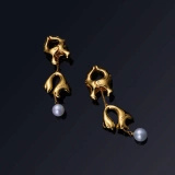 Upko luxury 'Moist Eyes' Pearl Nipple Clamps