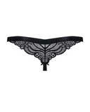 828-THC-1 open black thong L/XL Obsessive