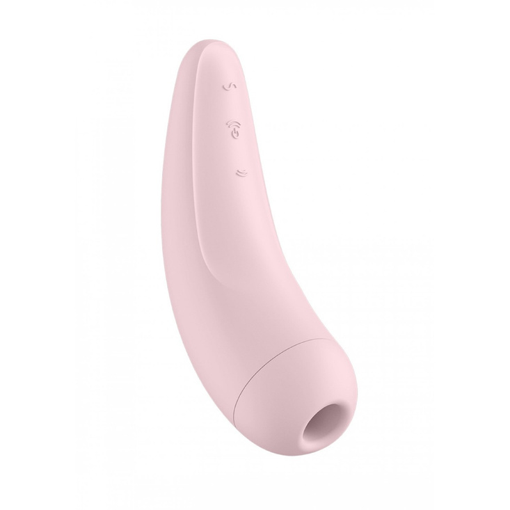 Bezdotykowy stymulator łechtaczki z aplikacją Satisfyer Curvy 2+ Pink