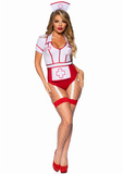 Костюм медсестри Nurse Feelgood Bodysuit Red M Leg Avenue