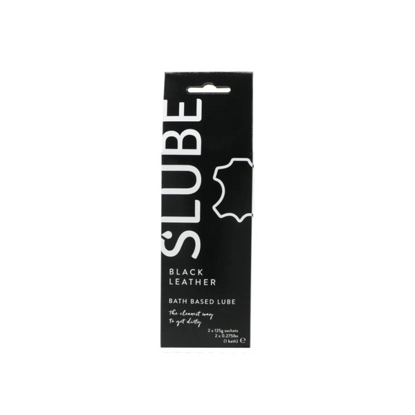 Slube Black Leather Single Bath Play Lube 2x125G Dusedo