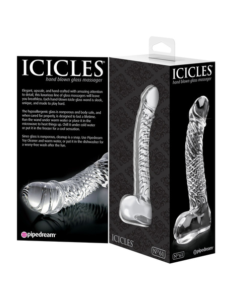 Icicles No. 61 szklane dildo