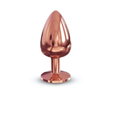 Elegancki metalowy korek analny z diamencikiem Dorcel Diamond Plug Rose Gold L