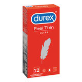 Ultracienkie cieńkie prezerwatywy lateksowe Durex Feel Thin Ultra 12 szt.