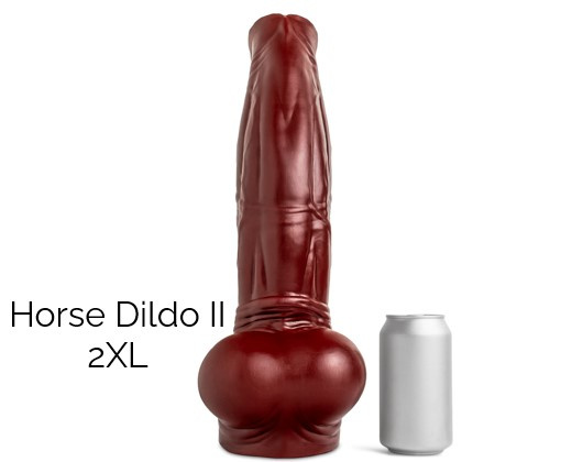 Dildo Horse II Blood Red Soft Vac 4XL Mr Hankeys 