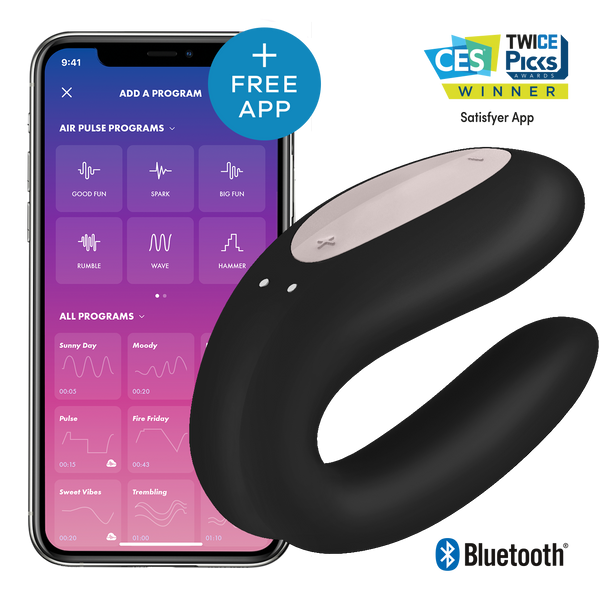 Satisfyer Double Joy Black with App