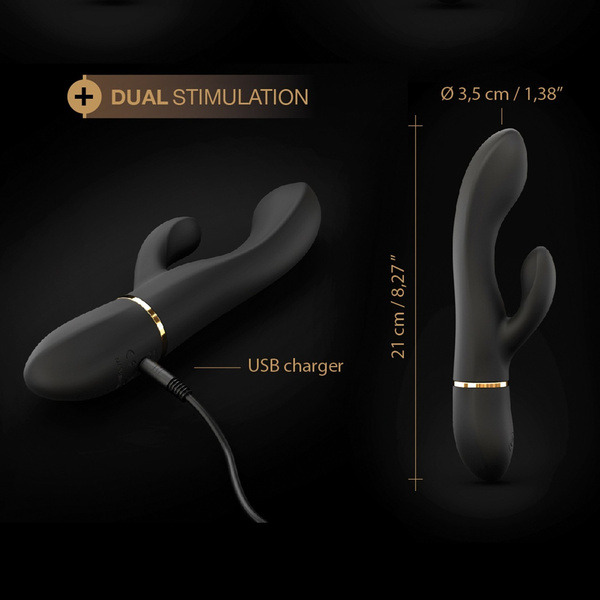 Wibrator króliczek Glam Rabbit Black Dorcel
