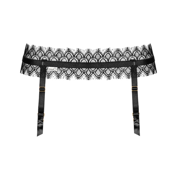 Wąski Koronkowy Pas Do Pończoch Gb308 Garter Belt Black L/Xl Misso