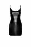 Mini Dress F307 Mirage Wetlook Mini Dress XXL Noir Handmade