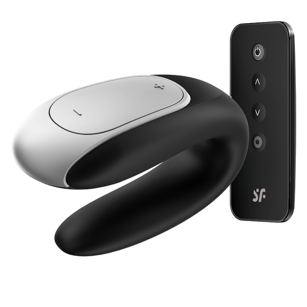 Wibrator dla par Satisfyer Double Fun Black