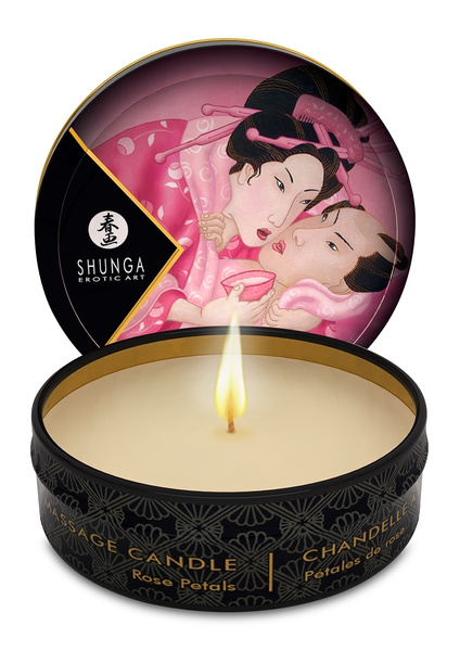 Масажна свічка з ароматом троянди Aphrodisia Massage Candle 30Ml Shunga