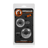 Ерекційні кільця Truckt Cockring 2 Pcs Clear Oxballs