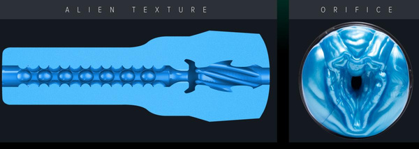 Masturbator Freaks Alien Blue Metallic Fleshlight
