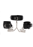 Нашийник З Наручниками Heavy Collar And Wrist Cuffs Black Taboom