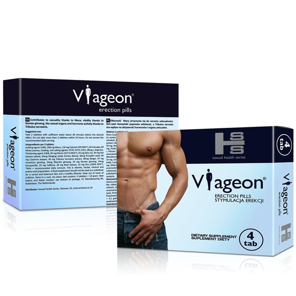 Viageon Suplement Diety Ułatwiający Erekcję 4Tabletki SHS
