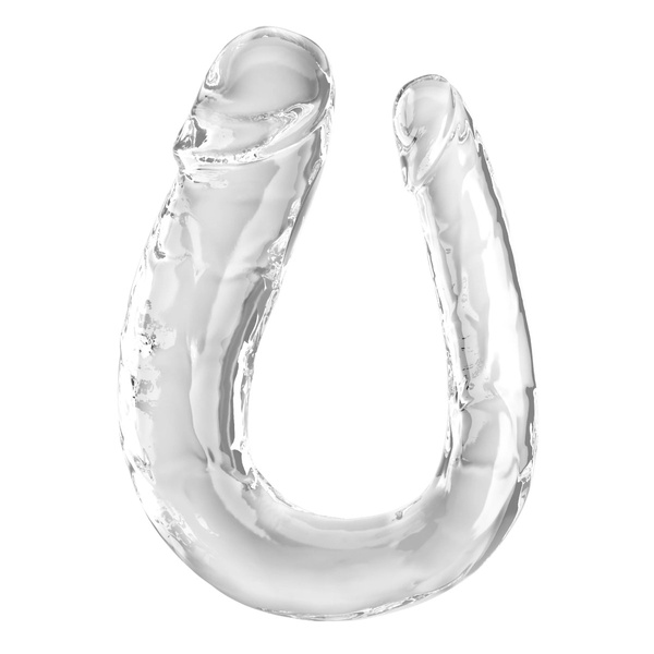 Podwójne dildo 44 cm Clear Large Double Trouble King Cock