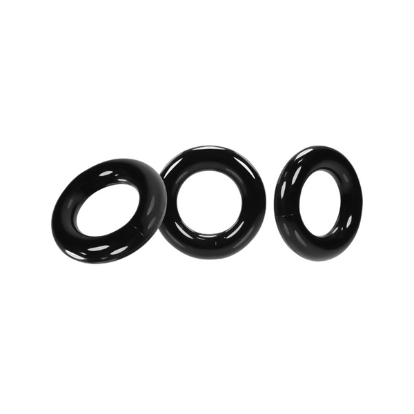 Набір кілець Willy Rings Cockrings 3 Pcs Black Oxballs