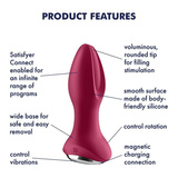 Ротаційний анальний пробка Rotator Plug 2 Connect App Violet Satisfyer
