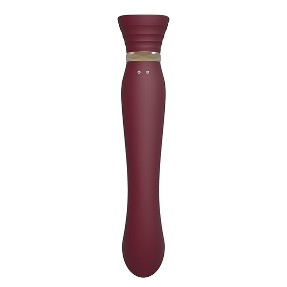 Zalo Legend Queen Set G-Spot Pulse Wave Vibrator Wine Red