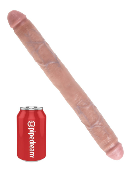 16' Thick Подвійне Ділдо Flesh 44 см King Cock