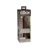 King Cock Elite 7" Dual Density Vibrating Silicone Cock w/ Remote