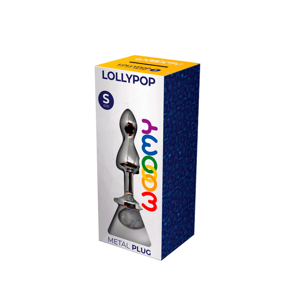 Lollypop Double Ball Metal Plug S White Wooomy