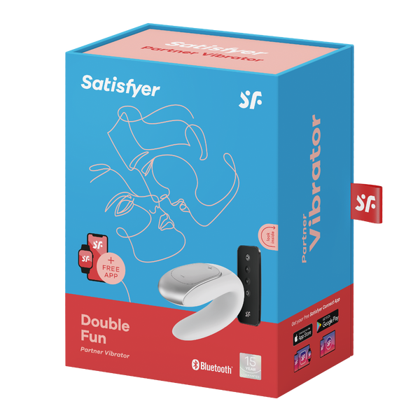 Wibrator dla par Satisfyer Double Fun White
