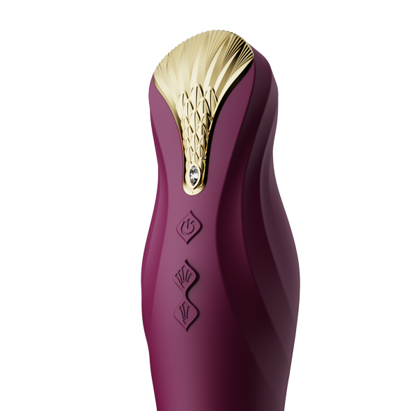 Wibrator Zalo King Vibrating Thruster Velvet Purple