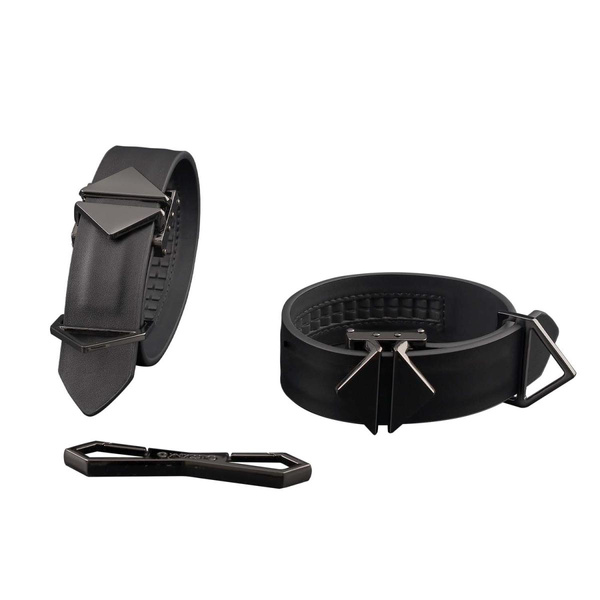 LOCKINK Ankle and Wrist Cuffs Set Black